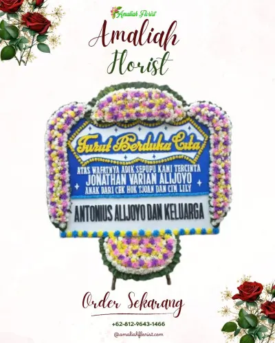 Papan Bunga Duka pedurungan tengah